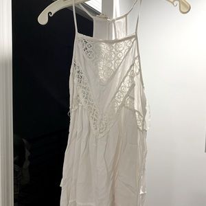 White Lacey Tank